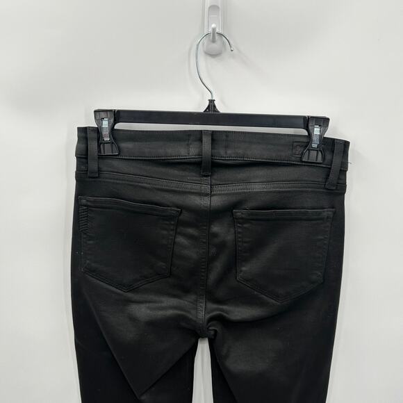 PAIGE DENIM Hoxton Ankle in Black Fog Luxe Coating // 26 - Picture 7 of 10